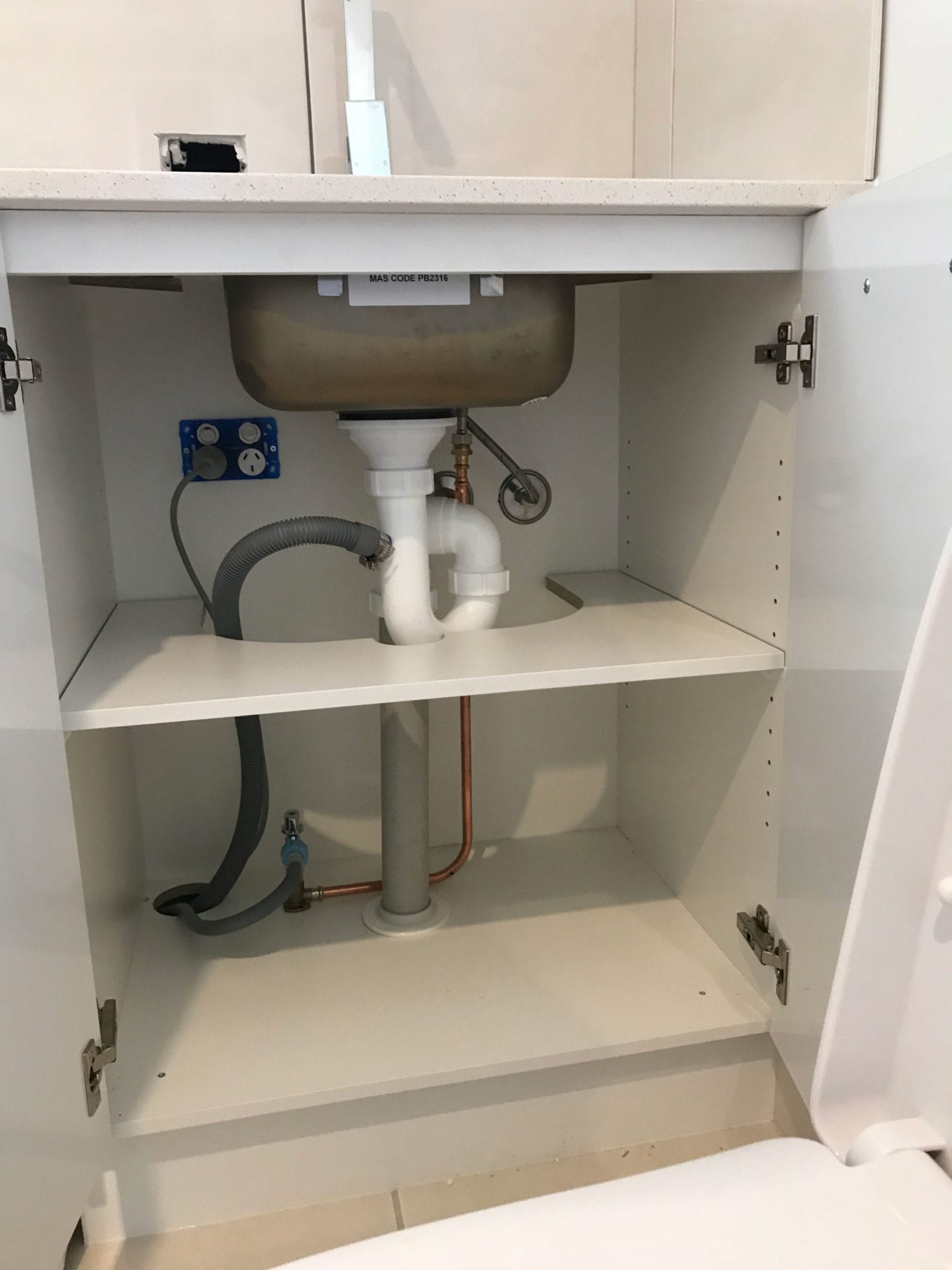 Under Bench Integrated Water Filters FIXME Plumbing